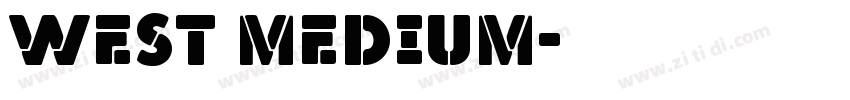 West Medium字体转换
